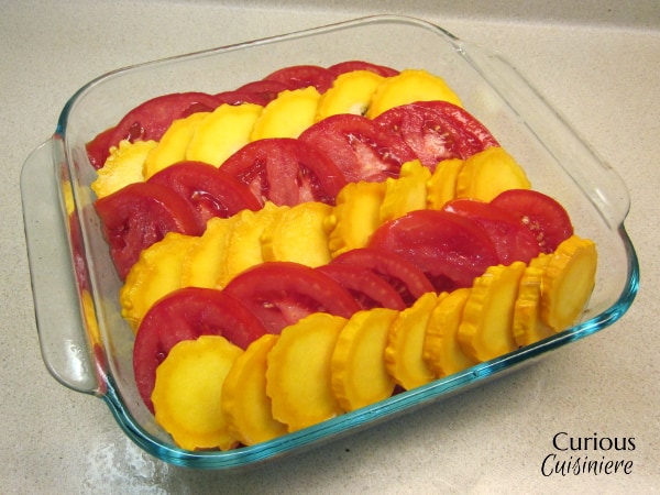 Tomato and Summer Squash Gratin with Oats from Curious Cuisiniere #oatsanddairy