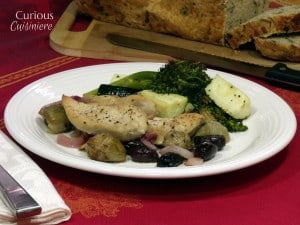 Greek Chicken Bake from Curious Cuisiniere