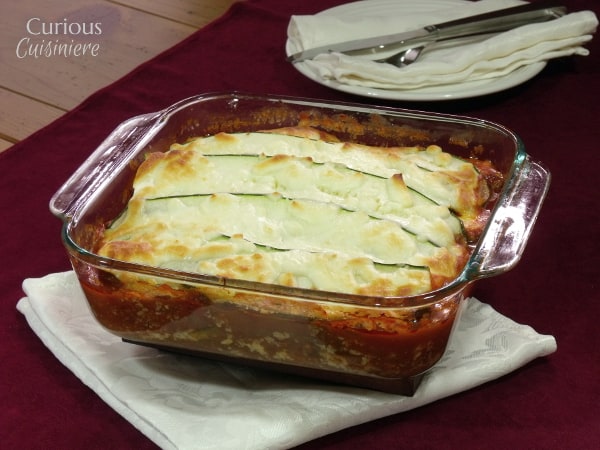 Italian Sausage Zucchini Lasagna from Curious Cuisiniere