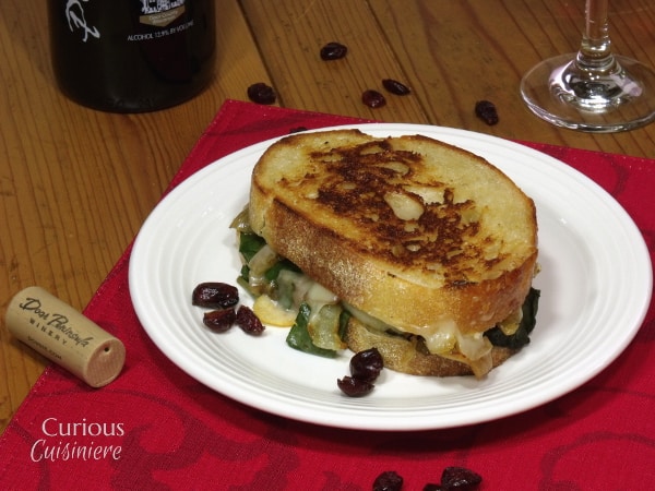 Cheddar Cranberry Grilled Cheese from Curious Cuisiniere