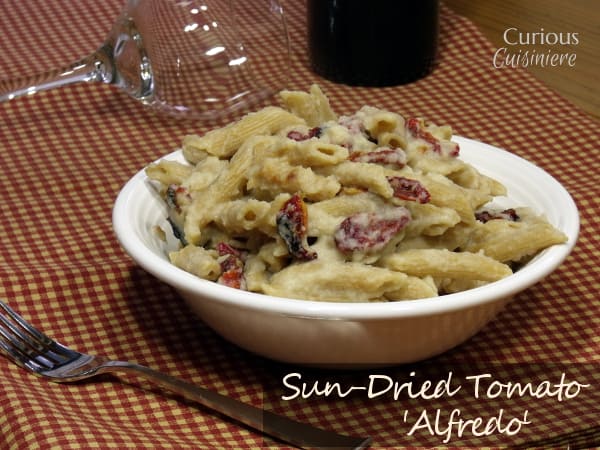 Sun-Dried Tomato Alfredo from Curious Cuisiniere #healthy