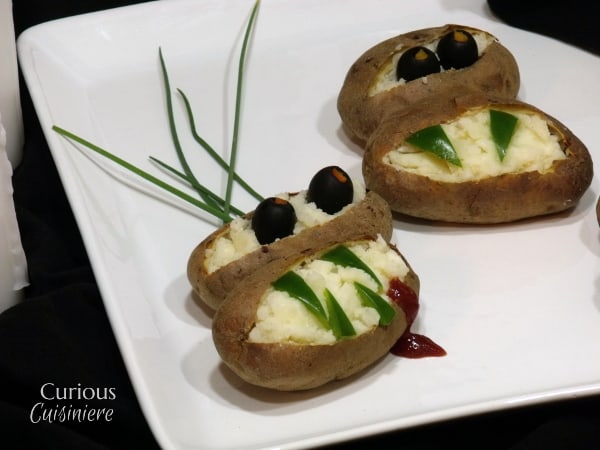 Monster Mash Potatoes from Curious Cuisiniere with @IdahoPotato #SundaySupper #Halloween #spon