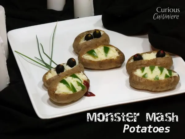 Monster Mash Potatoes from Curious Cuisiniere with @IdahoPotato #SundaySupper #Halloween #spon