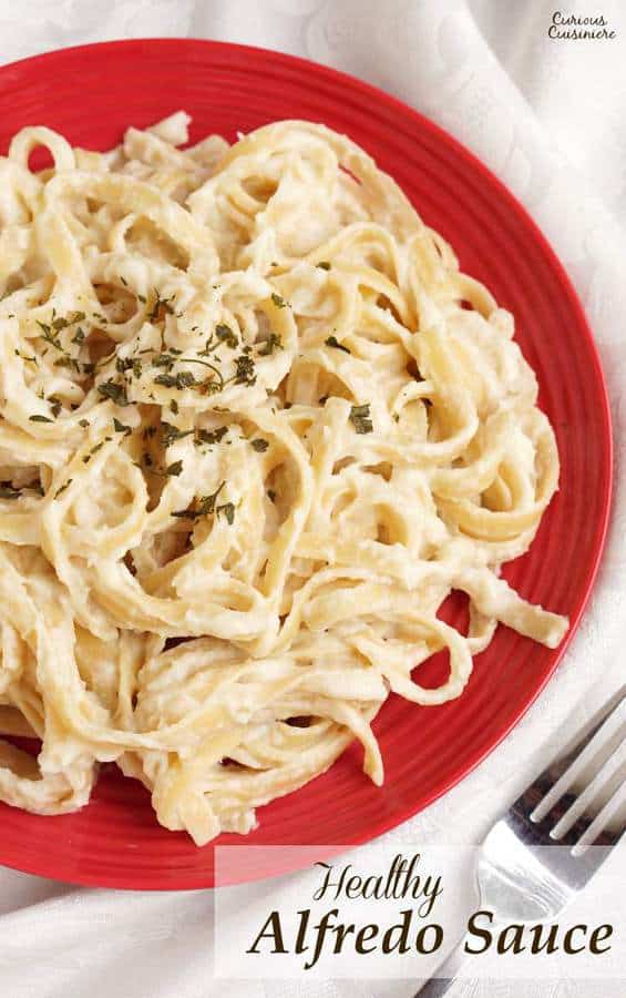 Healthy Pasta Alfredo (Cauliflower Alfredo) • Curious Cuisiniere