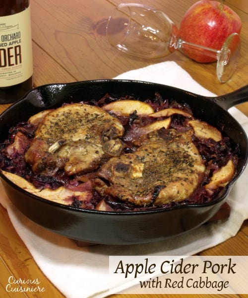 Apple Cider Pork with Red Cabbage • Curious Cuisiniere