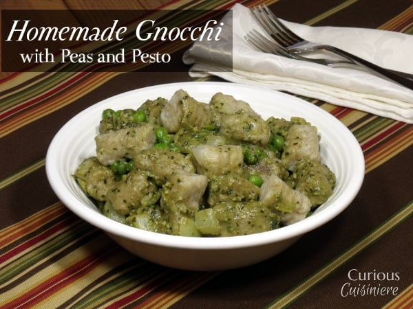 Homemade Gnocchi with Pesto and Peas -- Curious Cuisiniere