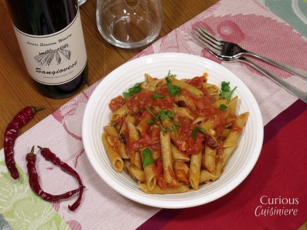 Penne all'Arribbiata from Curious CuisinierePenne all'Arribbiata from Curious Cuisiniere