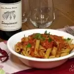 Penne all’Arrabbiata (Spicy Penne) with NEW Lewis Station Sangiovese