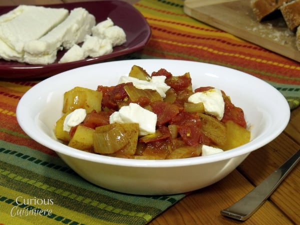 Paneer and Potato Curry (Aloo Paneer) from Curious Cuisiniere