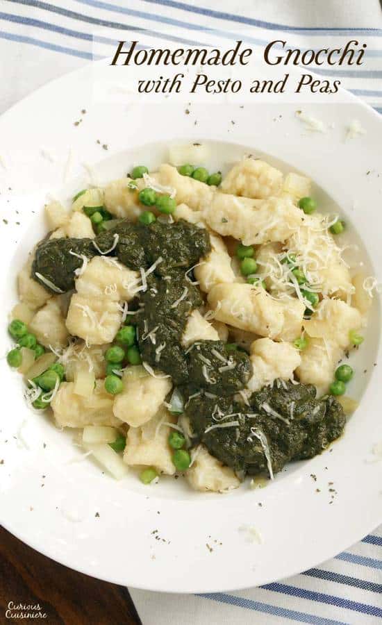 Homemade Gnocchi with Pesto and Peas • Curious Cuisiniere