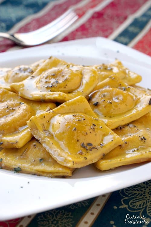 Homemade Pumpkin Ravioli