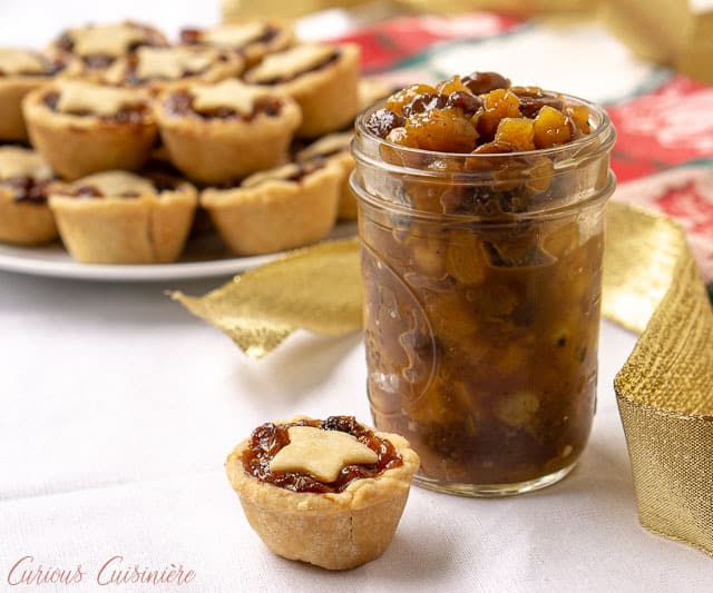 What is mincemeat? We're here to break down the confusion behind this boozy fruit concoction and share a recipe to make your own homemade mincemeat. | www.CuriousCuisiniere.com