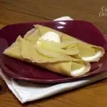 Poaching Fruit: Crepes with White Wine Poached Pears
