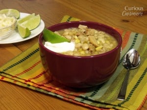 Turkey White Chili from Curious Cuisiniere