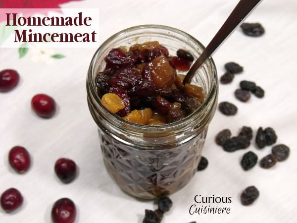 What is mincemeat? We're here to break down the confusion behind this boozy fruit concoction and share a recipe to make your own homemade mincemeat. | Curious Cuisiniere