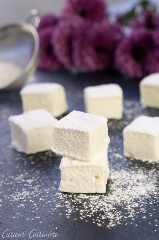 Homemade Marshmallows Stacked