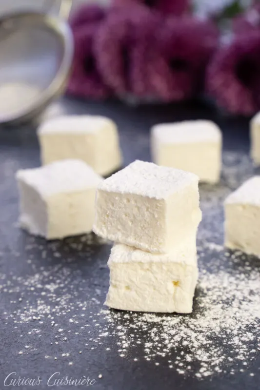 Homemade Marshmallows made without corn syrup
