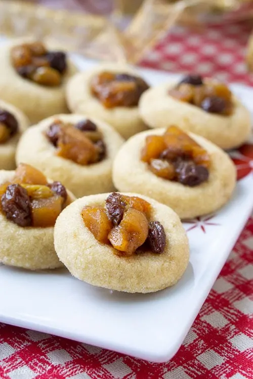 Thumbprint Mincemeat Cookies • Curious Cuisiniere