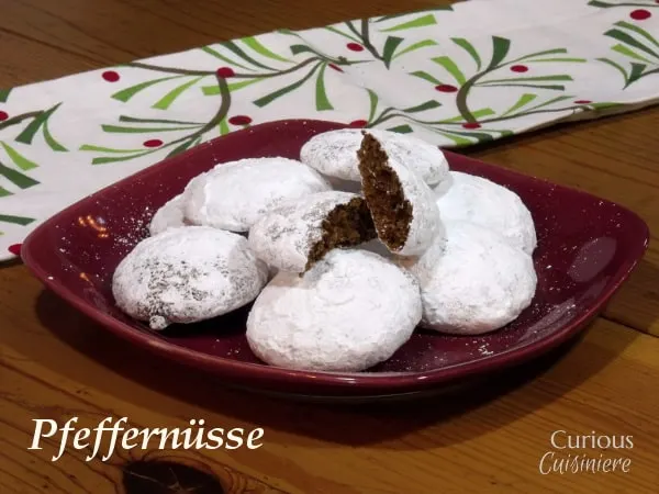 Pfeffern&uuml;sse - German Spice Cookies from Curious Cuisiniere