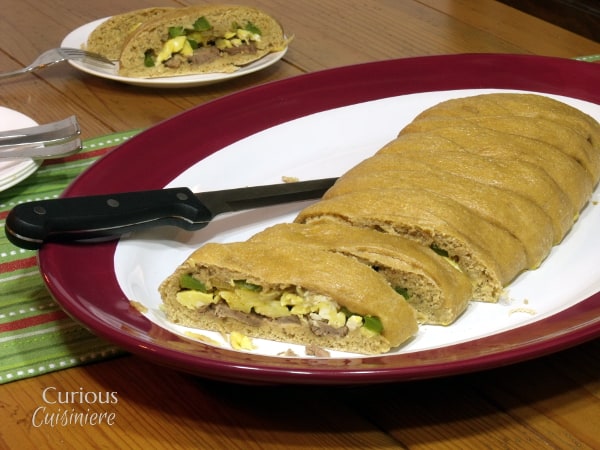Steak and Egg Breakfast Braid from Curious Cuisiniere #SundaySupper