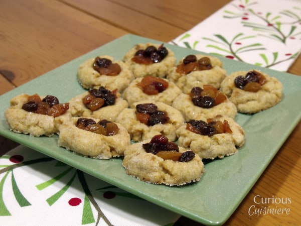Mince Thumbprint Cookies from Curious Cuisiniere #holidaybaking