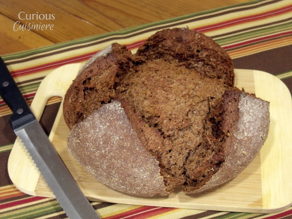 Russian Black Bread from Curious Cuisiniere #sundaysupper