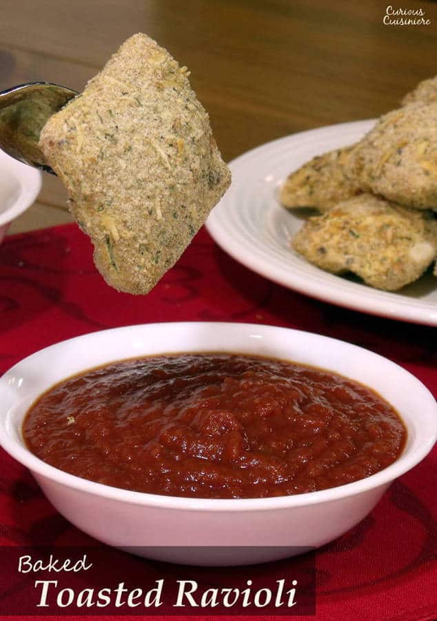 Baked Toasted Ravioli • Curious Cuisiniere