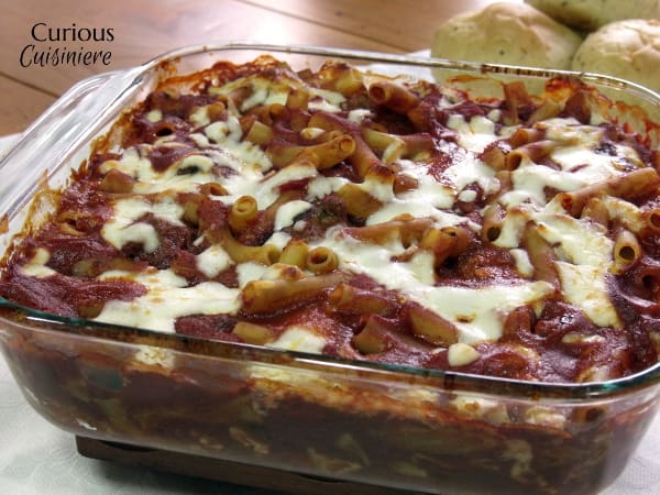 Baked Ziti With Meatballs Curious Cuisiniere