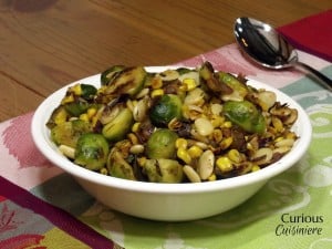 Brussels Sprout Succotash from Curious Cuisiniere