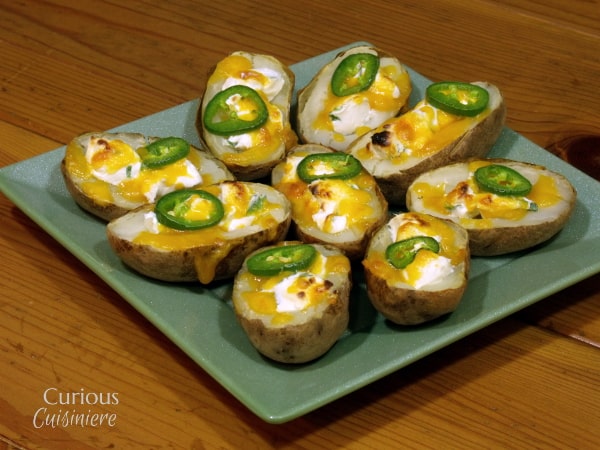 Jalapeno Popper Potato Skins from Curious Cuisiniere