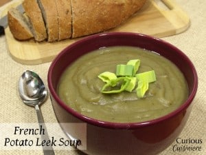 French Potato Leek Soup from Curious Cuisiniere #SundaySupper