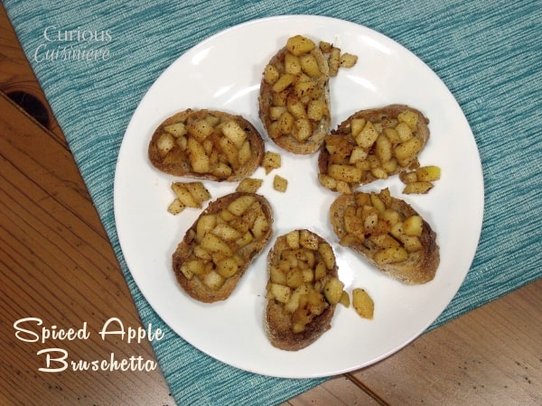 Spiced Apple Bruschetta from Curious Cuisiniere