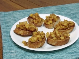 Spiced Apple Bruschetta from Curious Cuisiniere