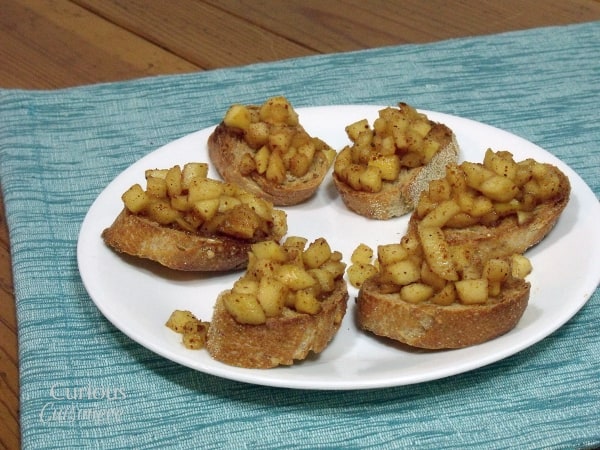 Spiced Apple Bruschetta from Curious Cuisiniere