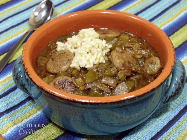 Cajun Andouille Sausage Gumbo from Curious Cuisiniere