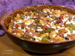 Andouille Sausage Pasta Bake from Curious Cuisiniere