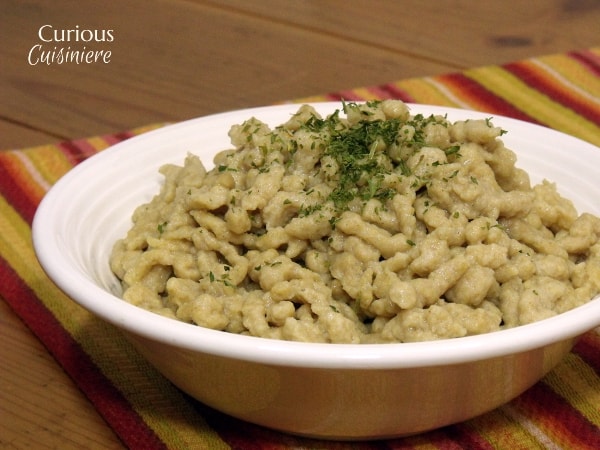 German Spaetzle Dumplings from Curious Cuisiniere