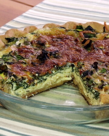 Quiche Florentine (Spinach Quiche) from Curious Cuisiniere