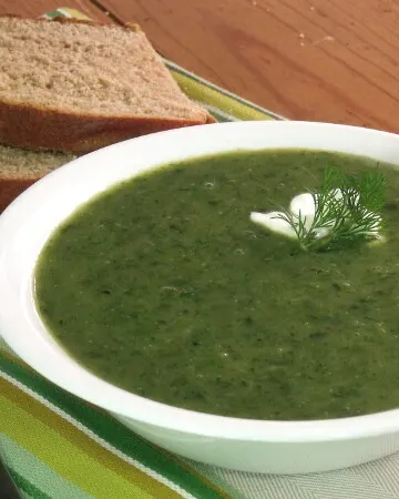 German Seven Herb Soup from Curious Cuisiniere