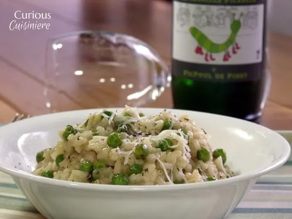 Spring Pea Risotto from Curious Cuisiniere