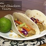 Thai Peanut Chicken Tacos from Curious Cuisiniere