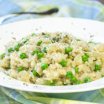 Spring Pea Risotto and Picpoul de Pinet #WineWP