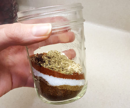 Ditch the store bought mixes for this easy Taco Seasoning recipe, made from spices that you already have in your pantry. | www.CuriousCuisiniere.com