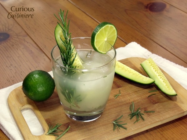 Rosemary Cucumber Gimlet | Curious Cuisiniere