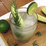 Cucumber Rosemary Gimlet Cocktail