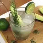 Cucumber Rosemary Gimlet Cocktail