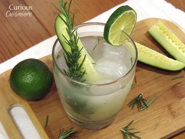 Rosemary Cucumber Gimlet | Curious Cuisiniere