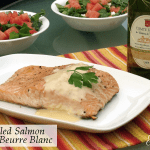 Grilled Salmon with Beurre Blanc | Curious Cuisiniere