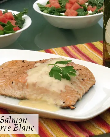 Grilled Salmon with Beurre Blanc | Curious Cuisiniere