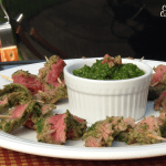 Nicaraguan Steak Skewers with Chimichurri |Curious Cuisiniere